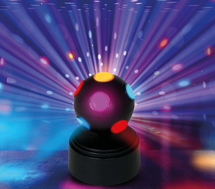 Zwarte Discobal 12cm - Partywinkel - 8434077315347