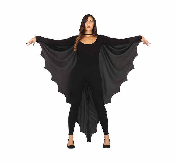 Zwarte Halloween Cape Vleermuis van Fiestas Guirca koop je bij Partywinkel