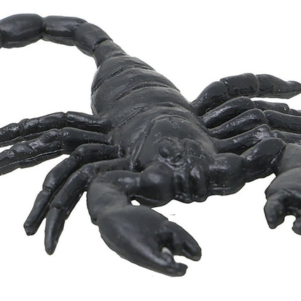 Zwarte Halloween Tafeldecoratie Schoerpioenen 6cm 7st van Fiestas Guirca koop je bij Partywinkel