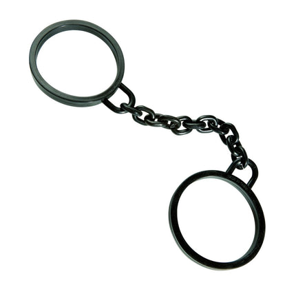 Zwarte Handboeien Rubber van Widmann koop je bij Partywinkel