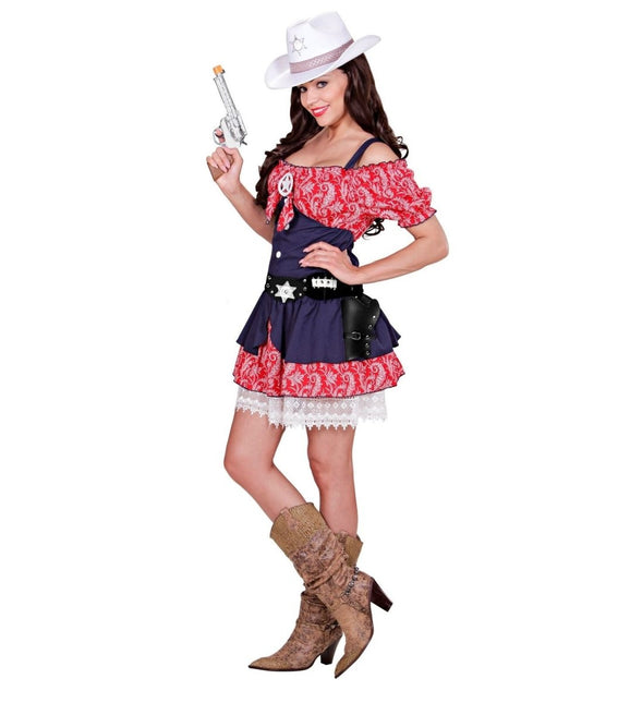 Zwarte Holster Cowboy Dubbel van Widmann koop je bij Partywinkel