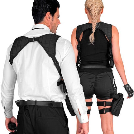 Zwarte Holster Schouder van Widmann koop je bij Partywinkel