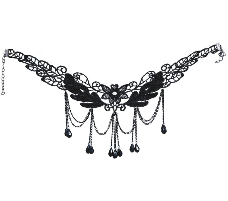 Zwarte Ketting Stenen van Fiestas Guirca koop je bij Partywinkel