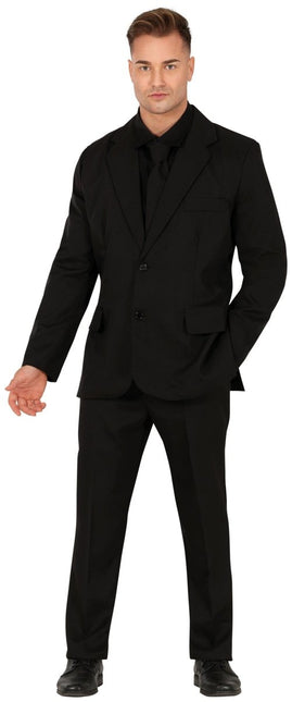 Zwarte Kostuum Heren - Partywinkel - 8434077863053