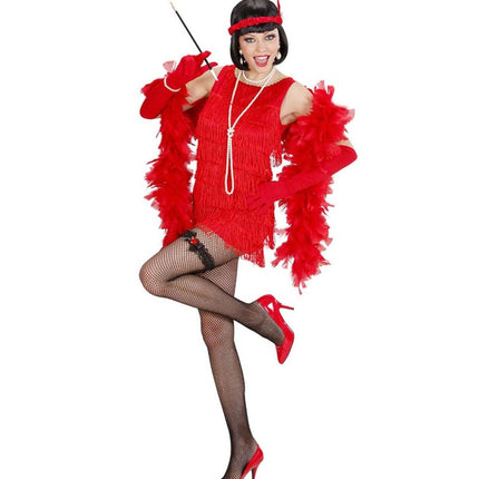 Zwarte Kousenband Met Rood Diamanten Hartje van Widmann koop je bij Partywinkel