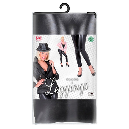 Zwarte Legging Nep Leer van Widmann koop je bij Partywinkel