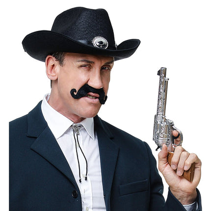 Zwarte Nep Snor van Widmann koop je bij Partywinkel