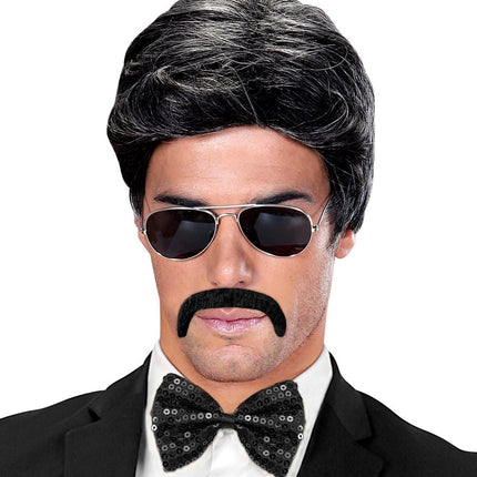 Zwarte Nep Snor Macho van Widmann koop je bij Partywinkel