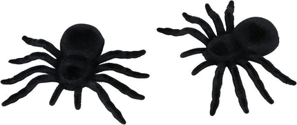 Zwarte Nep Spin 10cm 2st van Fiestas Guirca koop je bij Partywinkel