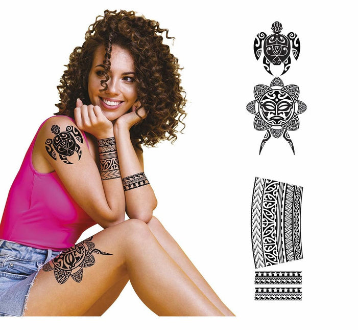 Zwarte Nep Tattoos Dames van Fiestas Guirca koop je bij Partywinkel
