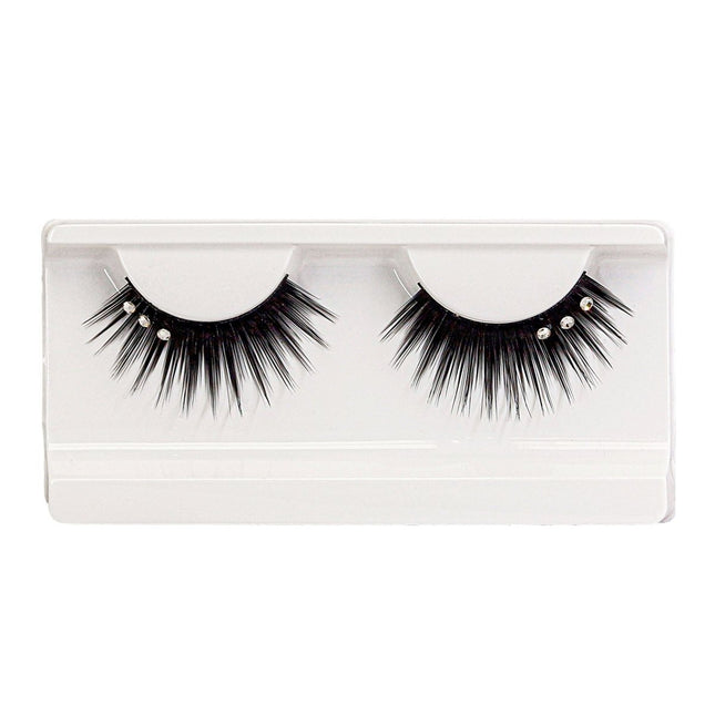 Zwarte Nep Wimpers Met Steentjes van Widmann koop je bij Partywinkel