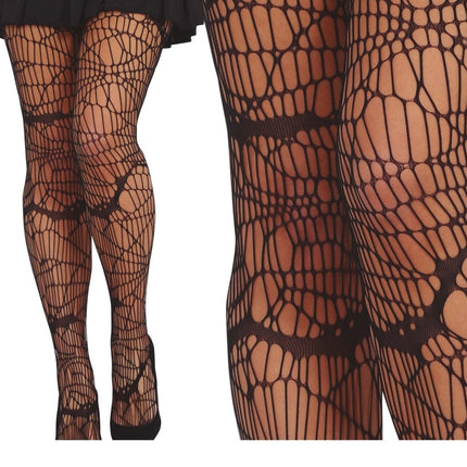 Zwarte Panty Spinnenweb van Fiestas Guirca koop je bij Partywinkel
