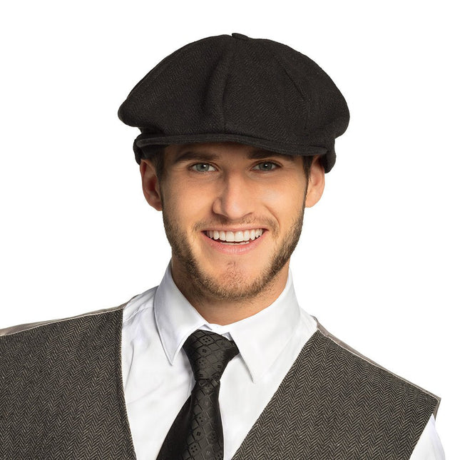 Zwarte Pet Peaky Blinders Birmingham van Boland koop je bij Partywinkel