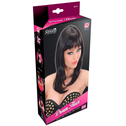 Zwarte Pruik Ashley van Widmann koop je bij Partywinkel