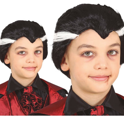 Zwarte Pruik Dracula Kind van Fiestas Guirca koop je bij Partywinkel