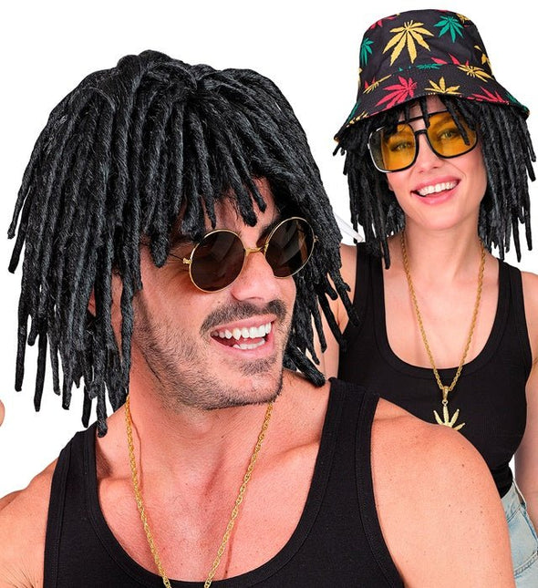 Zwarte Pruik Dreadlocks van Widmann koop je bij Partywinkel
