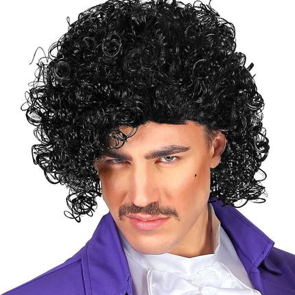 Zwarte Pruik Prince van Widmann koop je bij Partywinkel