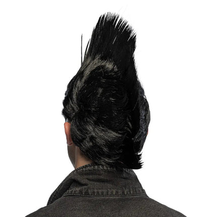 Zwarte Pruik Punker van Boland koop je bij Partywinkel