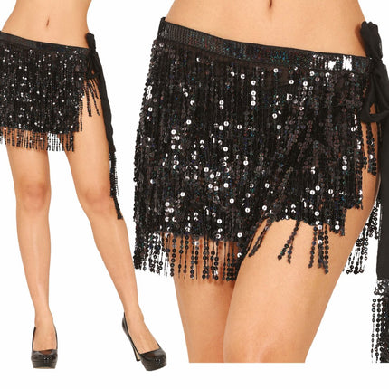Zwarte Rok Pailetten - Partywinkel - 8434077272053