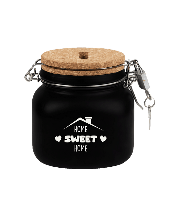Zwarte Spaarpot Home Sweet Home 12,5cm - Partywinkel - 8716764240362