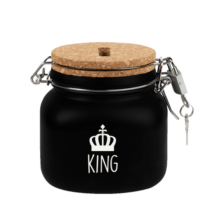 Zwarte Spaarpot King 12,5cm - Partywinkel - 8716764239731