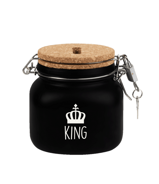 Zwarte Spaarpot King 12,5cm - Partywinkel - 8716764239731