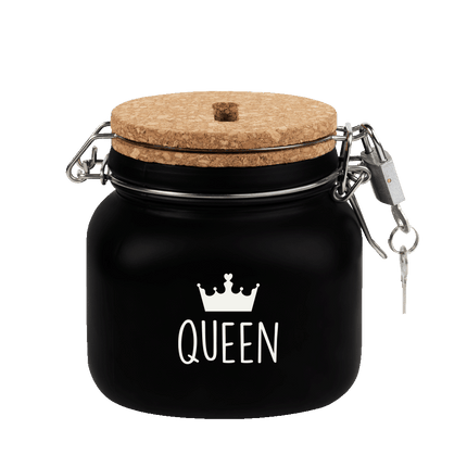 Zwarte Spaarpot Queen 12,5cm - Partywinkel - 8716764239762