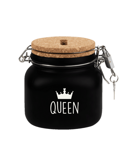 Zwarte Spaarpot Queen 12,5cm - Partywinkel - 8716764239762