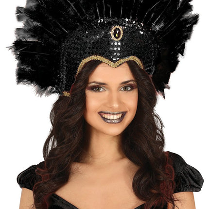 Zwarte Tooi Veren En Glitters van Fiestas Guirca koop je bij Partywinkel