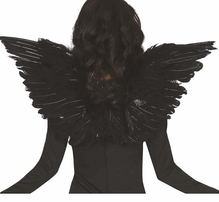 Zwarte Vleugels 62cm van Fiestas Guirca koop je bij Partywinkel