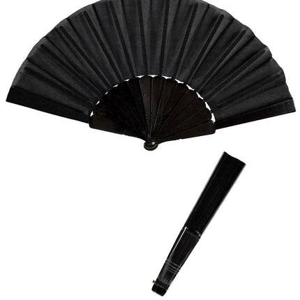Zwarte Waaier Stof van Widmann koop je bij Partywinkel